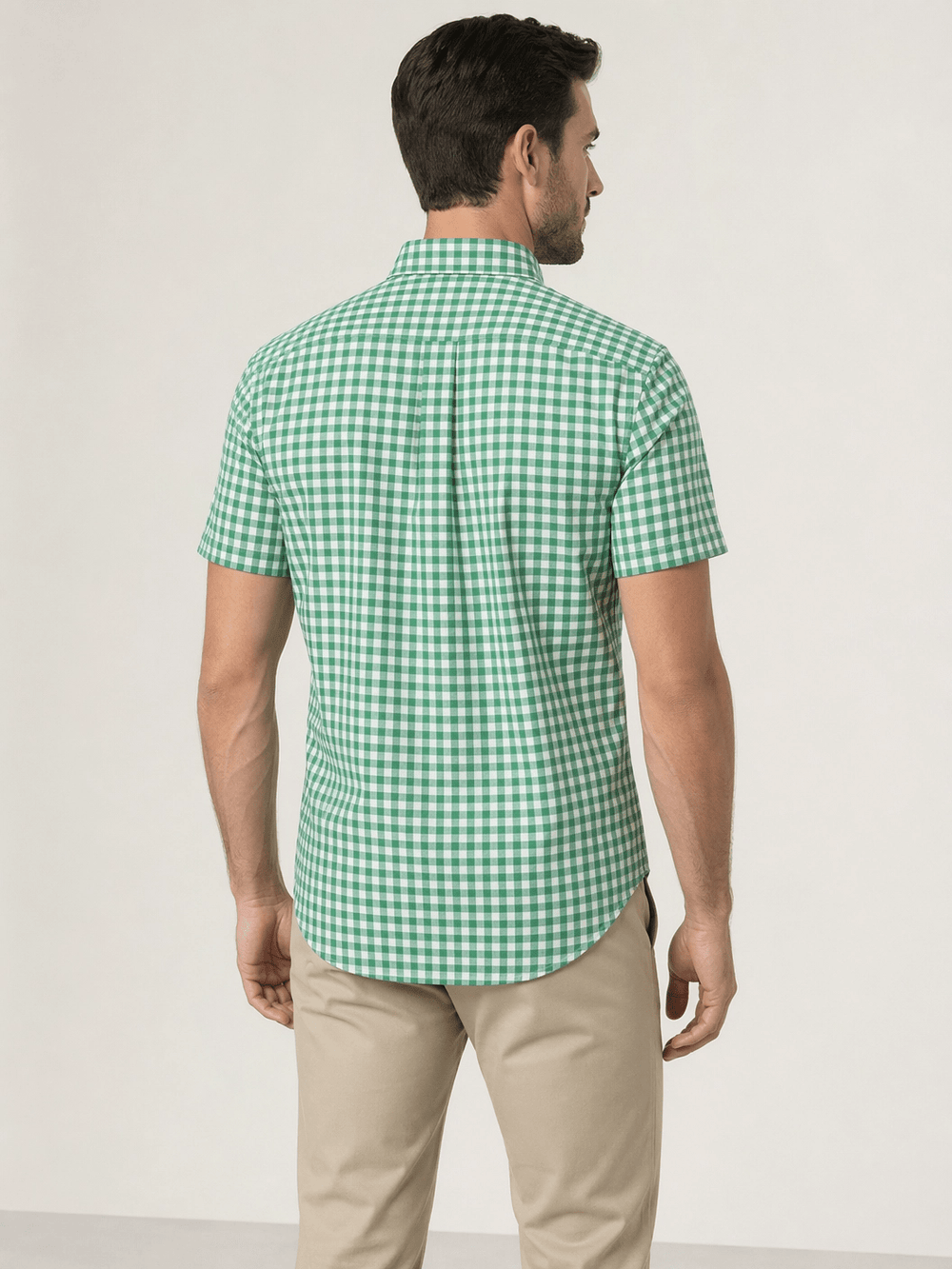 Camisa RL Custom Fit Manga Curta Xadrez - Henri Store