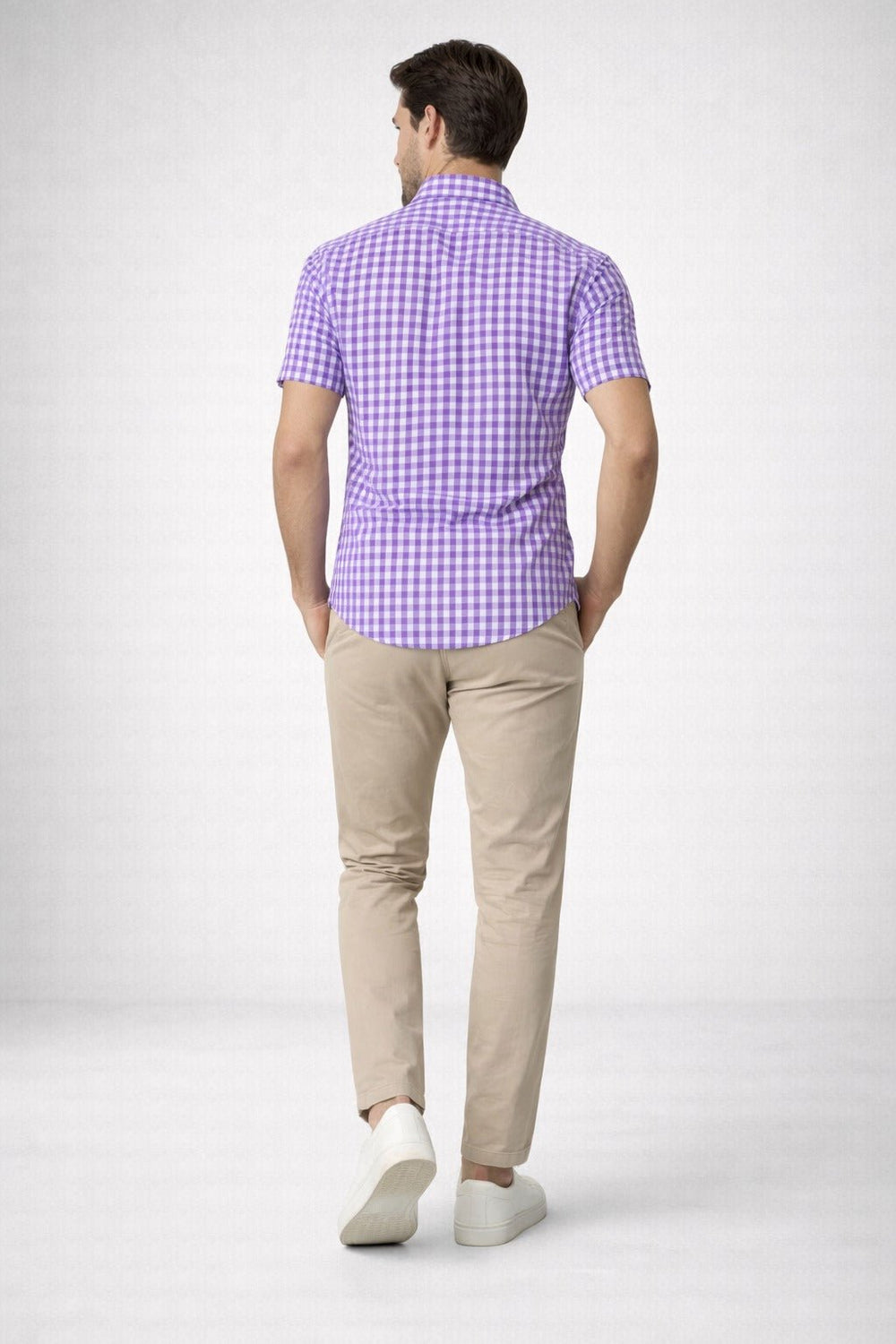 Camisa RL Custom Fit Manga Curta Xadrez - Henri Store