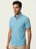 Camisa RL Custom Fit Manga Curta Xadrez - Henri Store