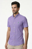 Camisa RL Custom Fit Manga Curta Xadrez - Henri Store