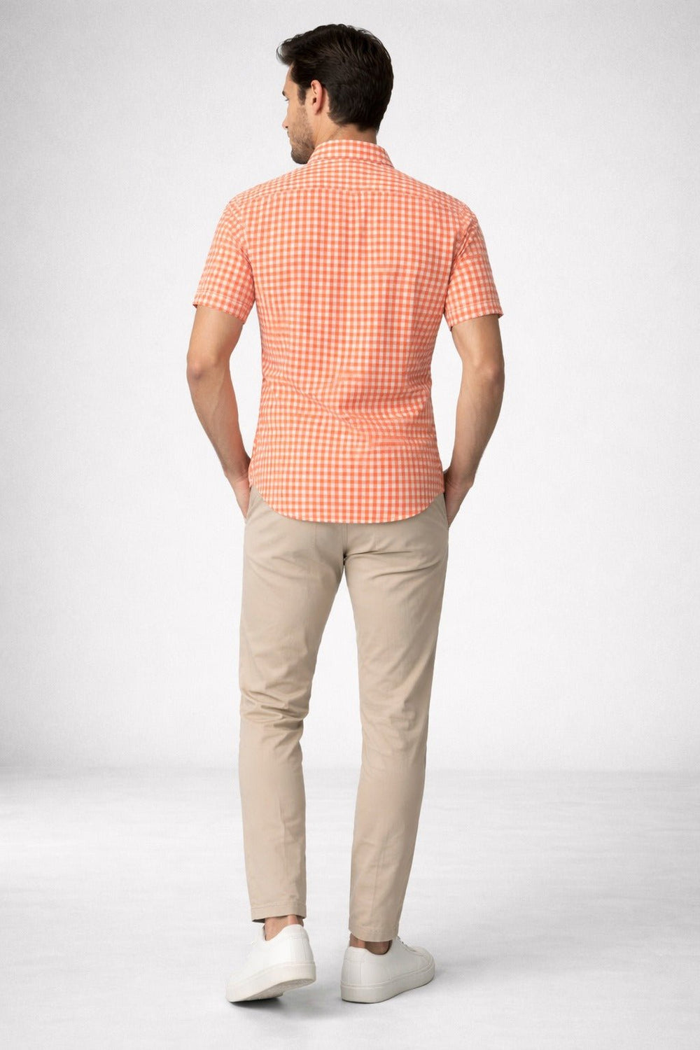 Camisa RL Custom Fit Manga Curta Xadrez - Henri Store