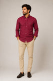 Camisa RL Custom Fit Ml Vermelho / Small Poney Verde - Henri Store