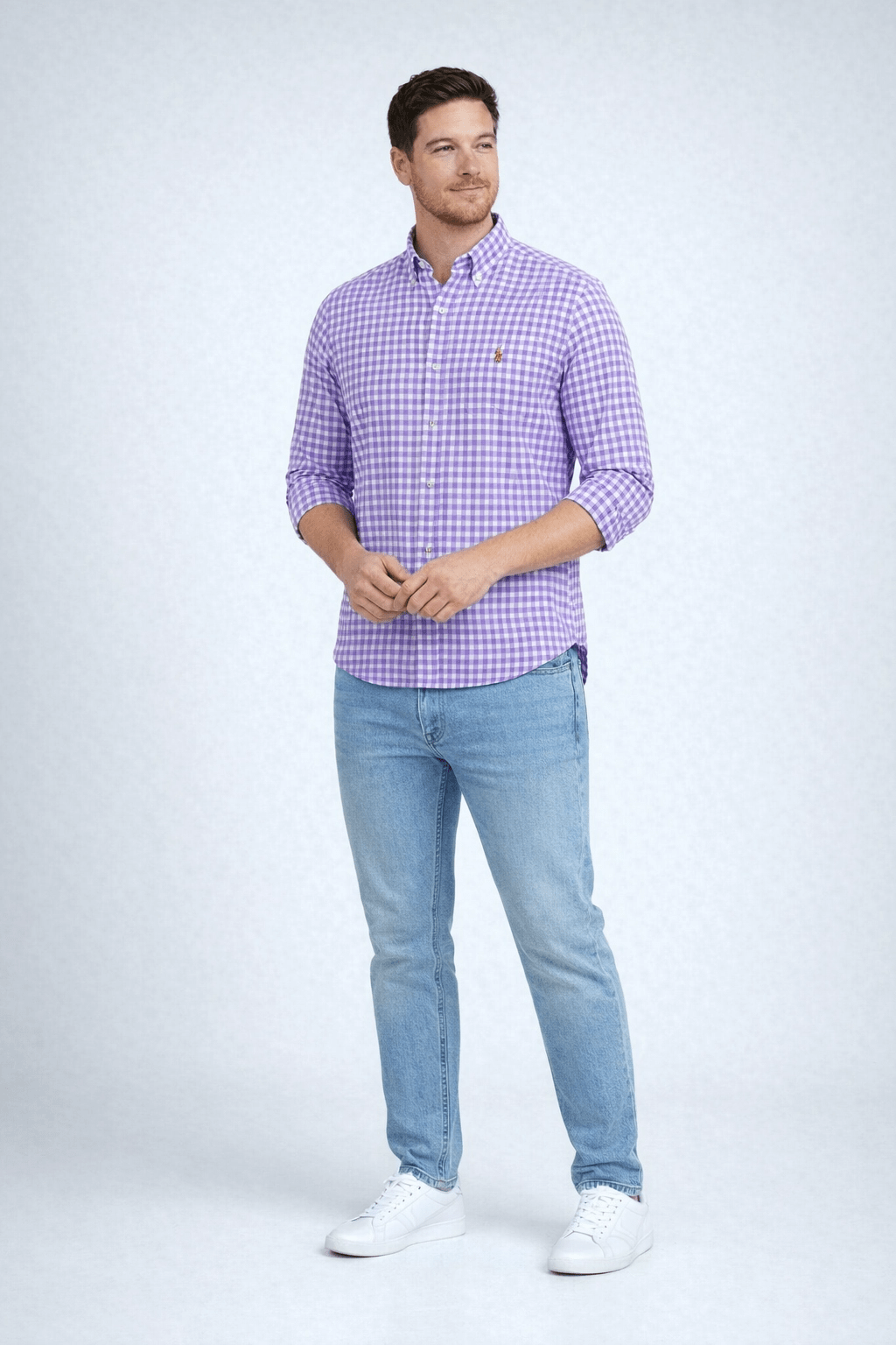 Camisa RL Custom Manga Longa Poney Colorido - Live - Henri Store
