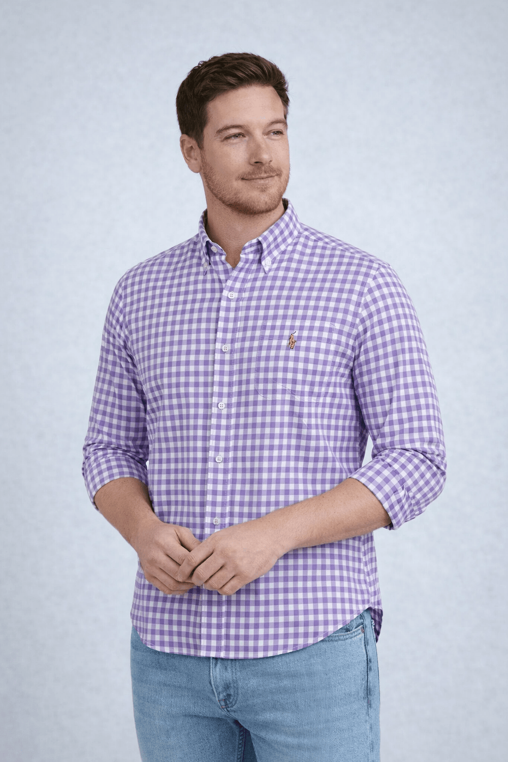 Camisa RL Custom Manga Longa Poney Colorido - Live - Henri Store