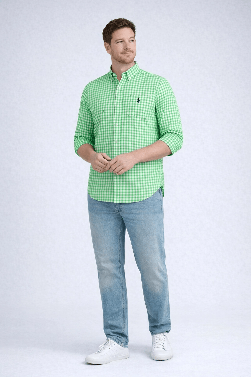 Camisa RL Custom Manga Longa Poney Colorido - Live - Henri Store