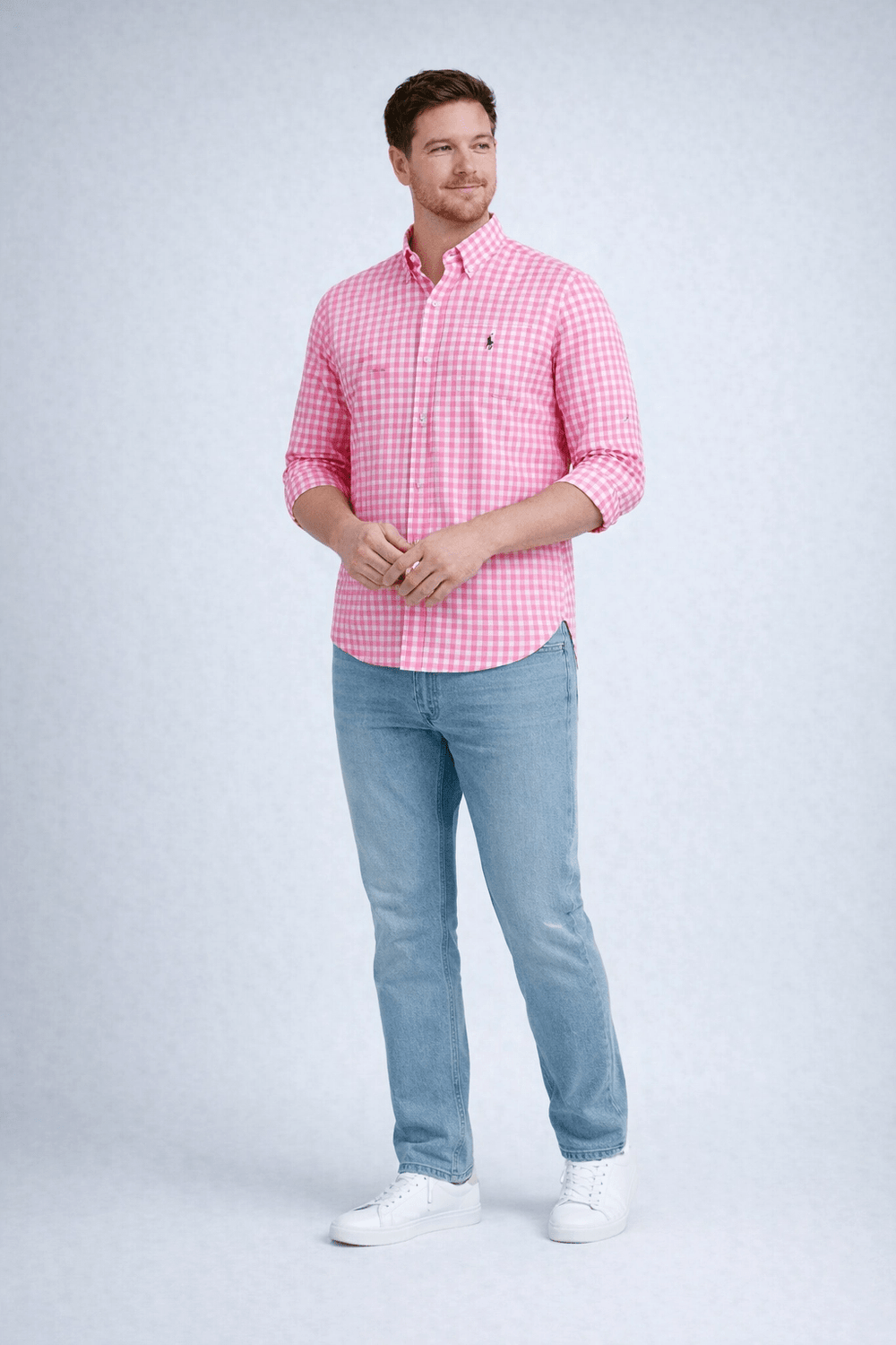 Camisa RL Custom Manga Longa Poney Colorido - Live - Henri Store
