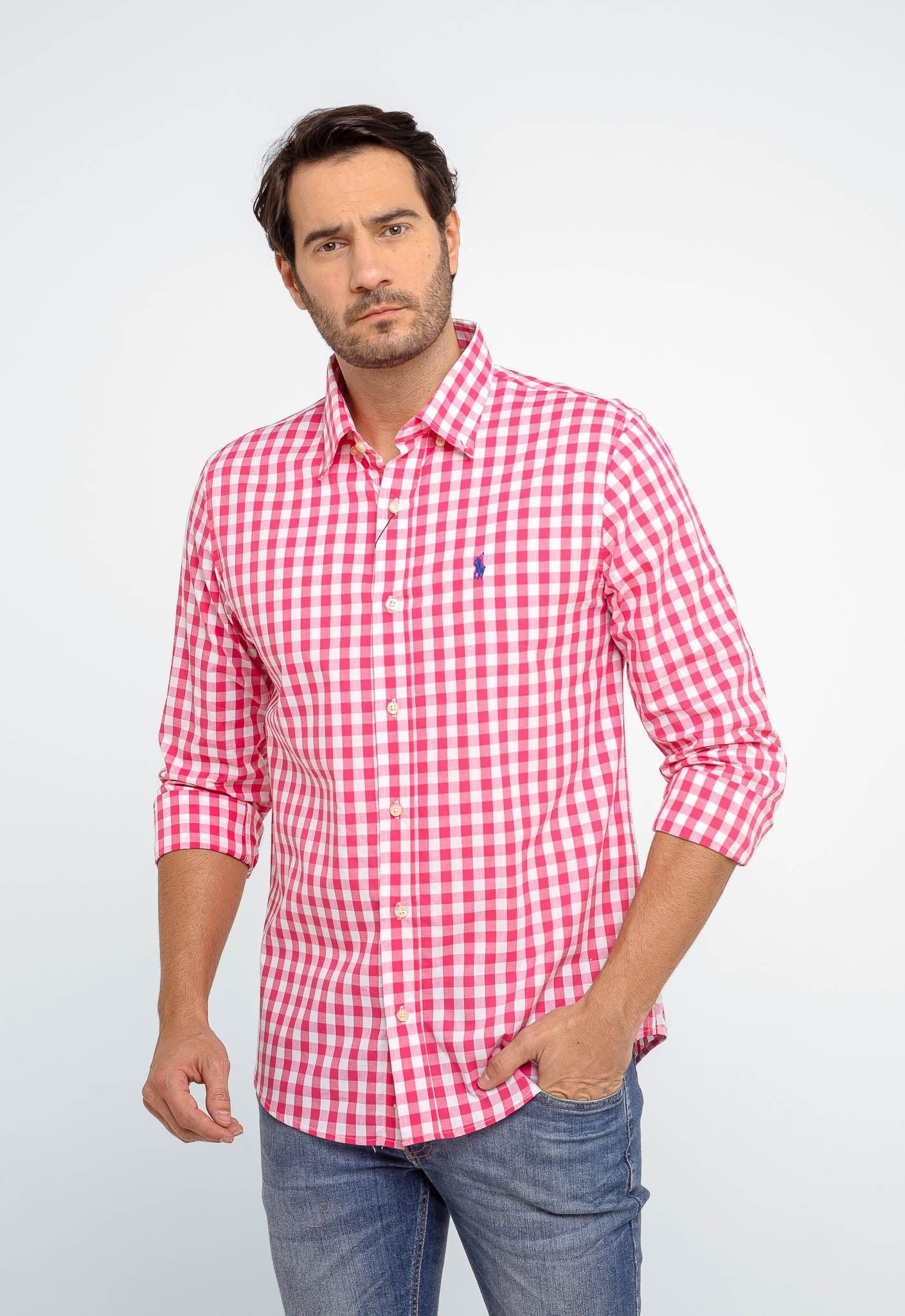 Camisa RL Custom Xadrez Fit Manga Longa - Henri Store