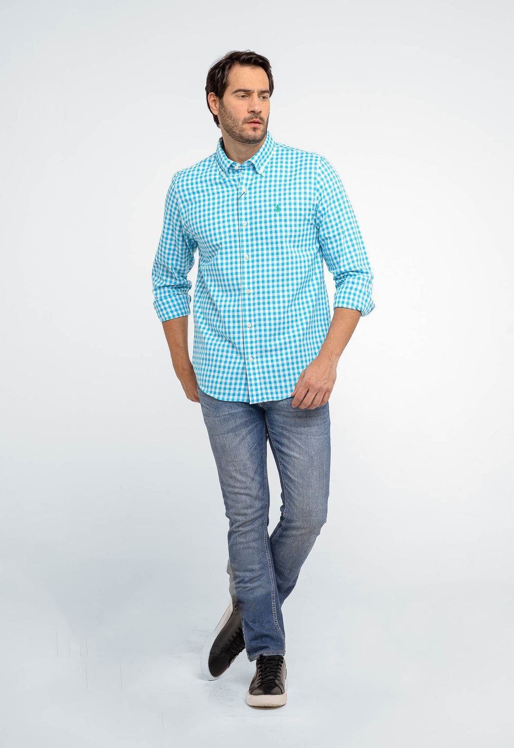 Camisa RL Custom Xadrez Fit Manga Longa - Henri Store