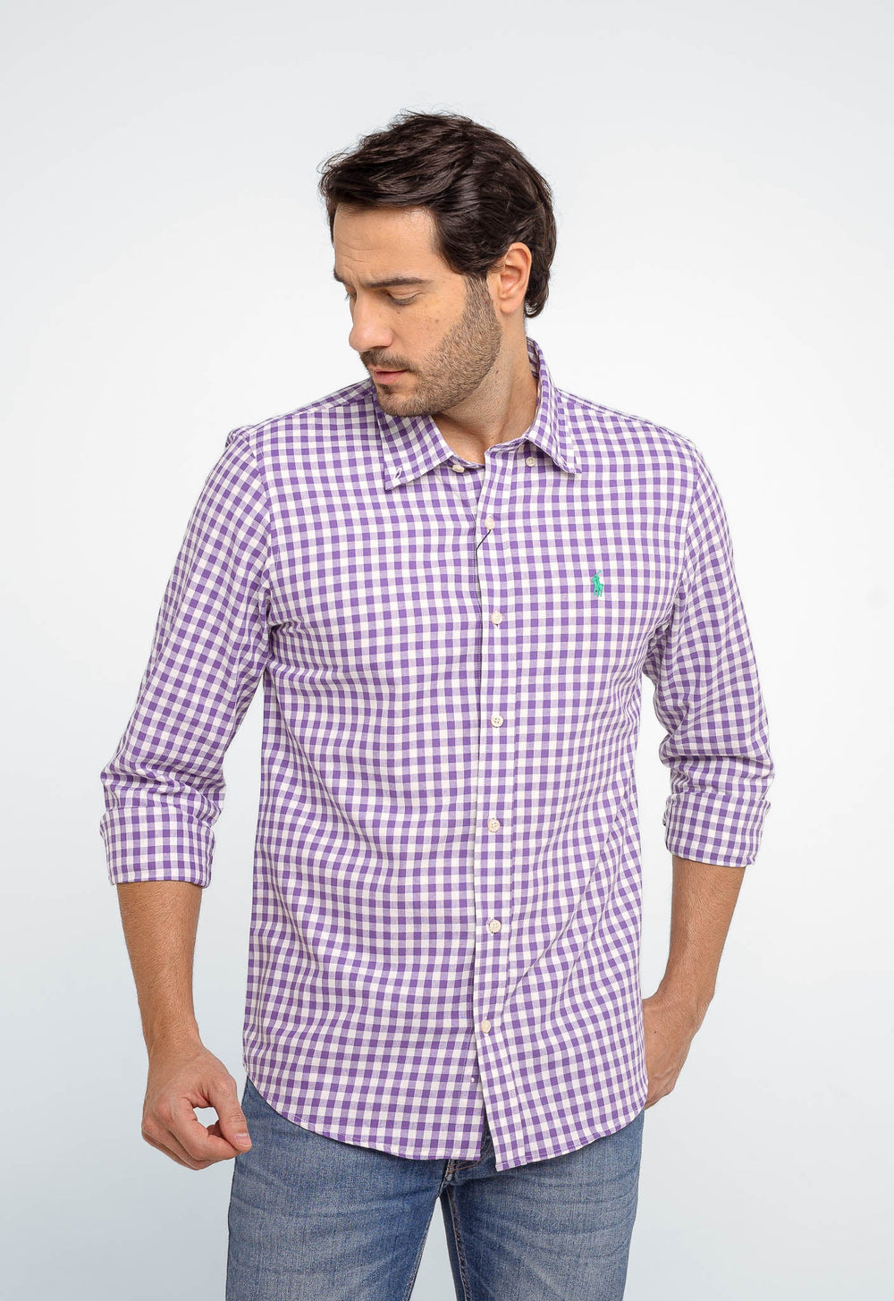 Camisa RL Custom Xadrez Fit Manga Longa - Henri Store