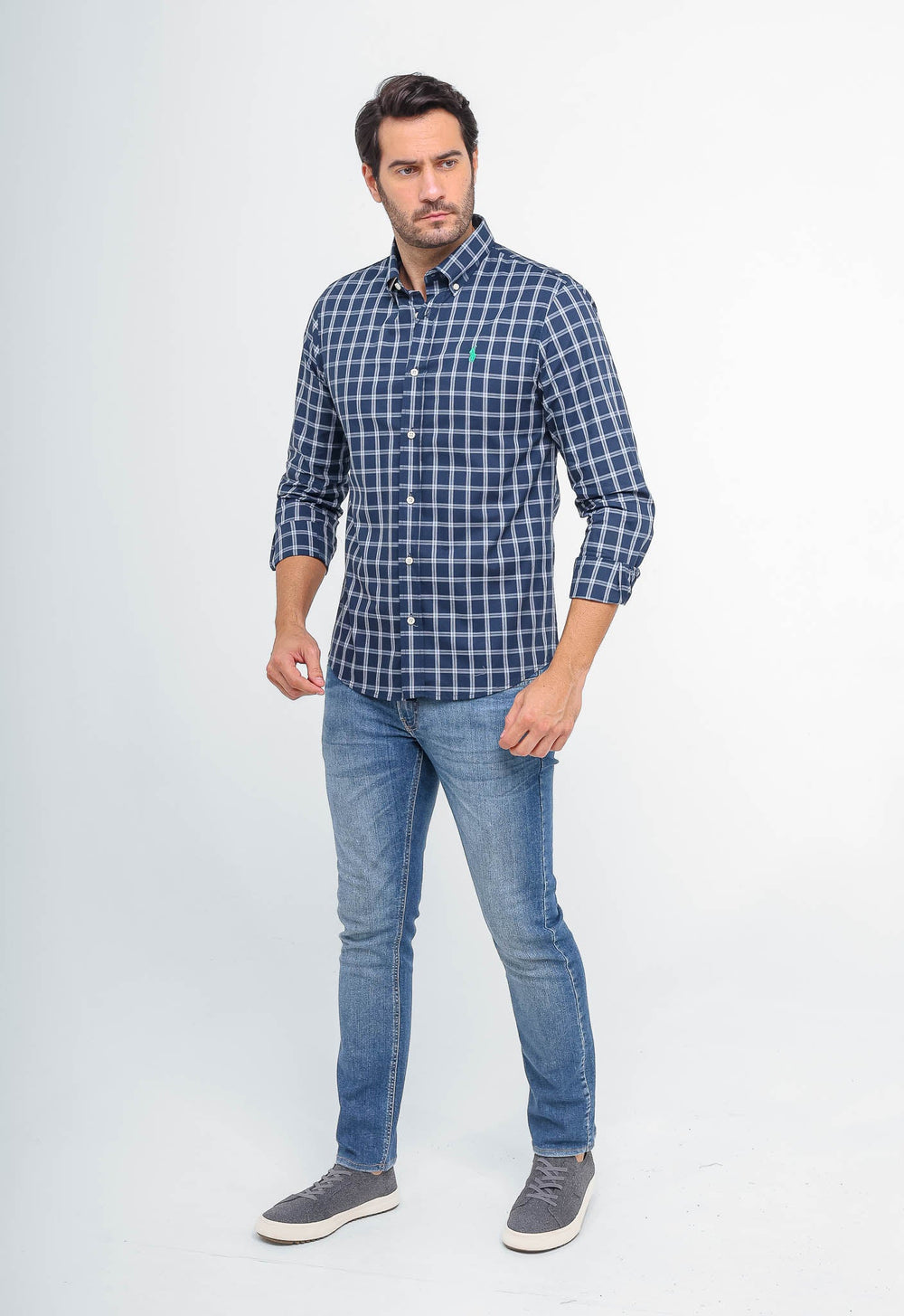 Camisa RL Custom Xadrez Fit Manga Longa - Henri Store