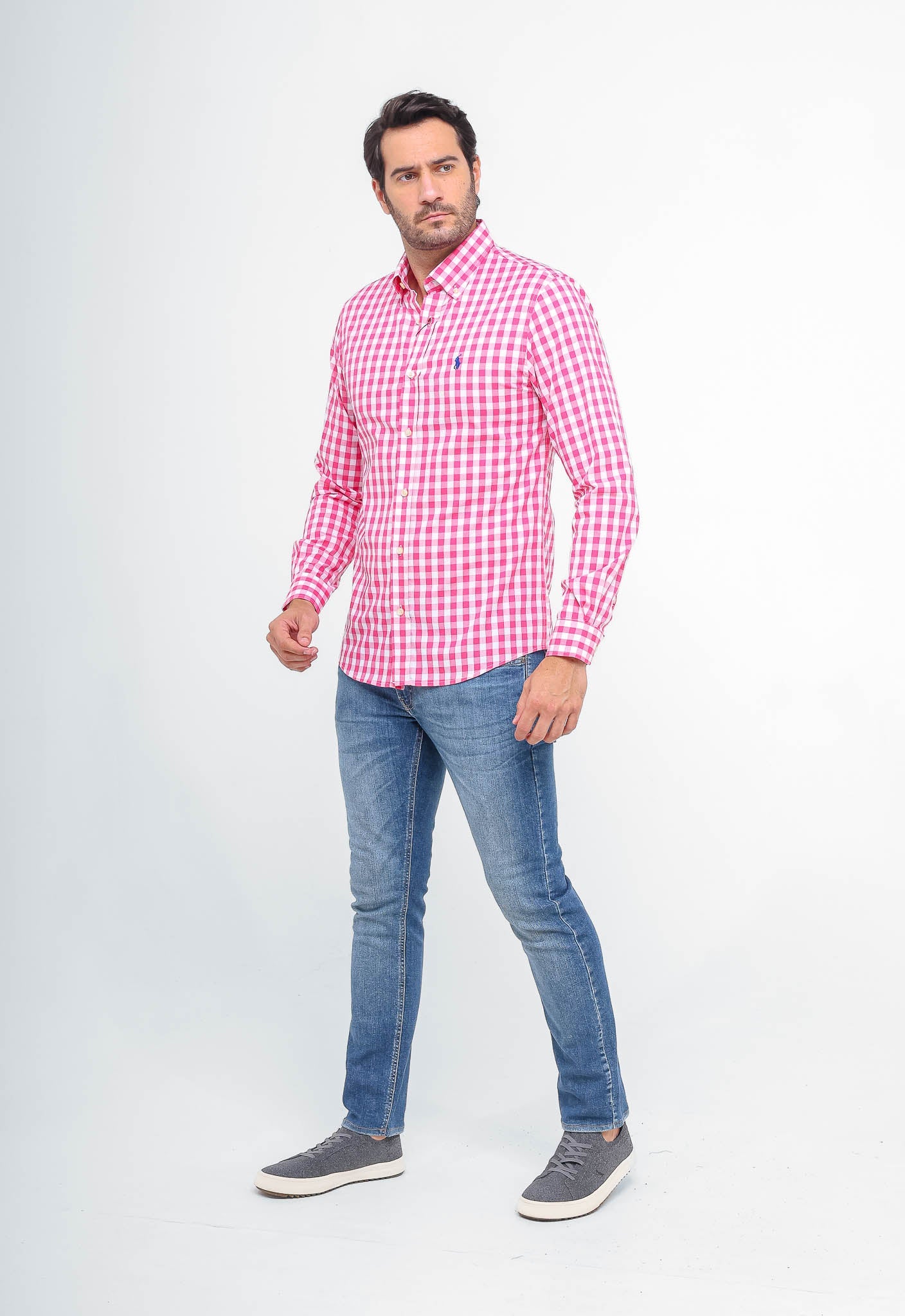 Camisa RL Custom Xadrez Fit Manga Longa - Henri Store