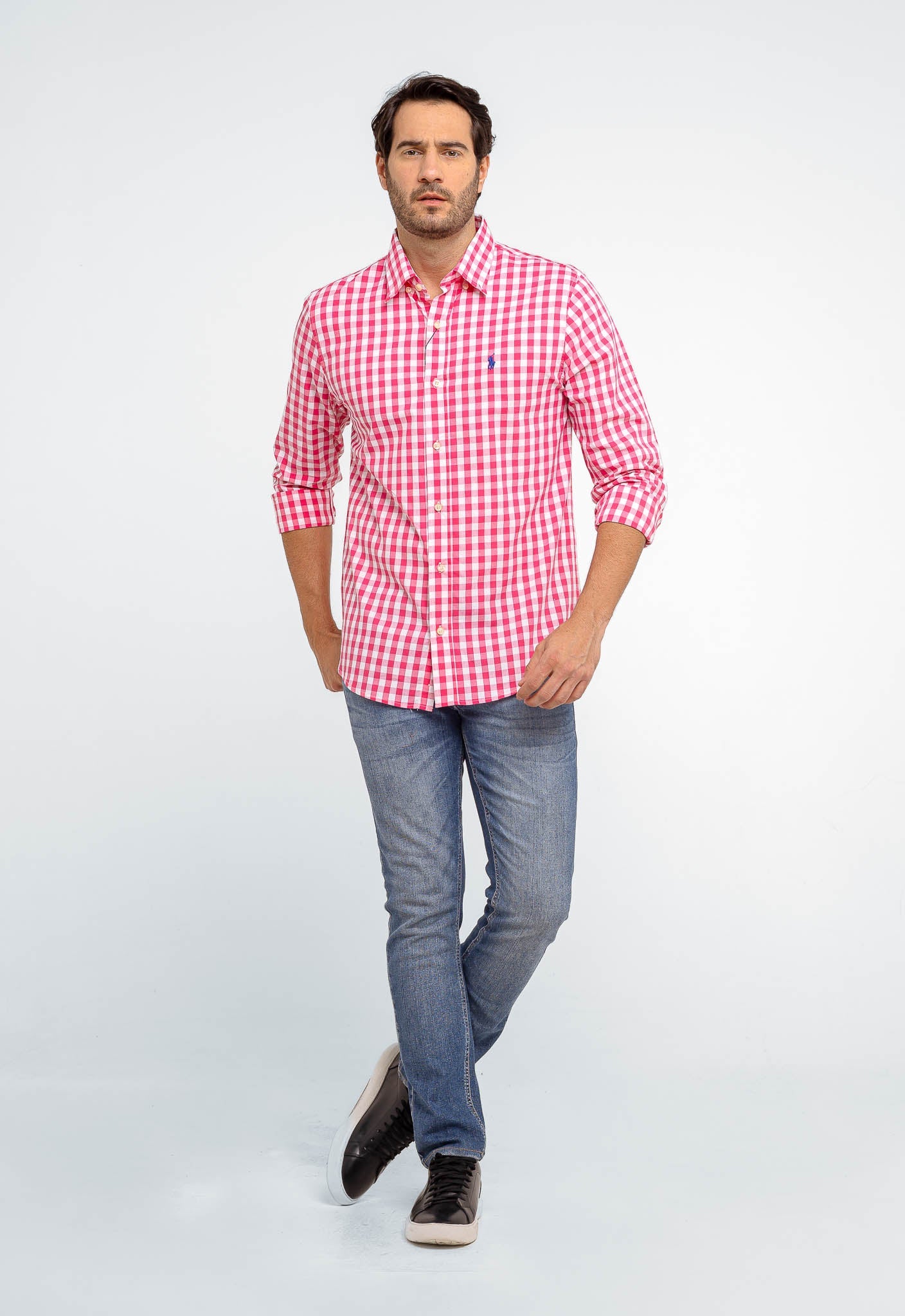 Camisa RL Custom Xadrez Fit Manga Longa - Henri Store