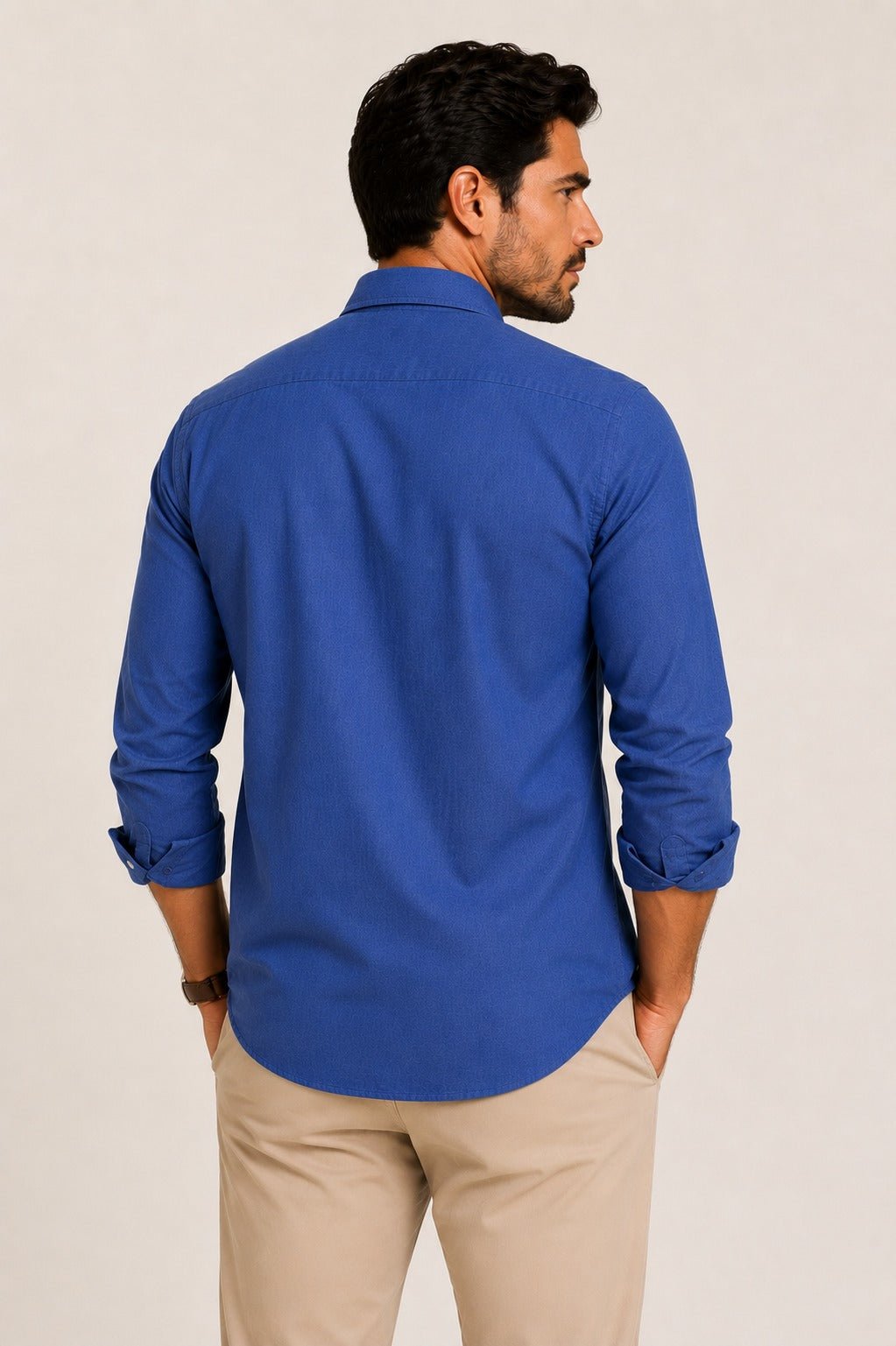 Camisa RL Linho Manga Longa Custom Fit - Henri Store
