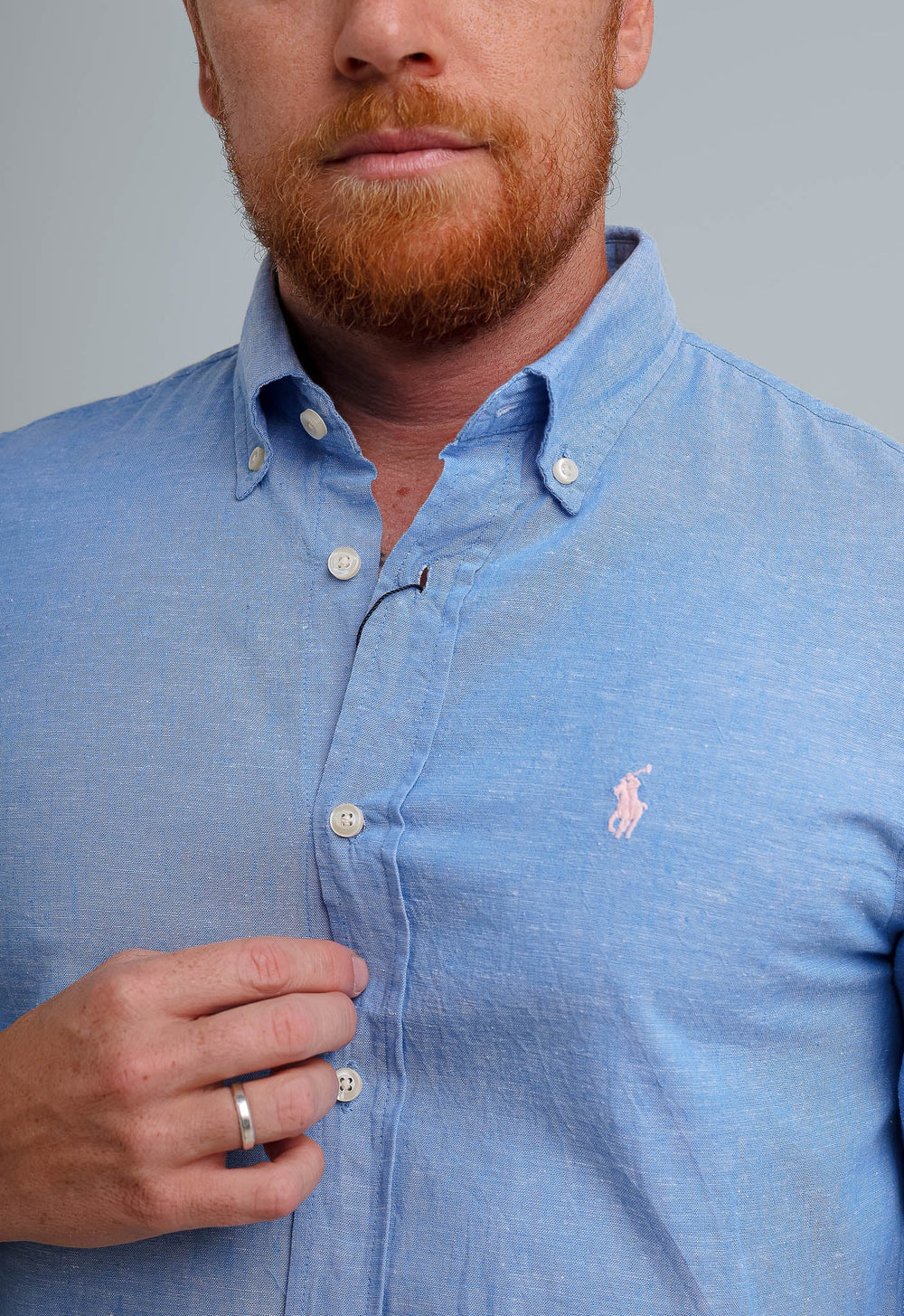 Camisa RL Linho Manga Longa Custom Fit - Henri Store
