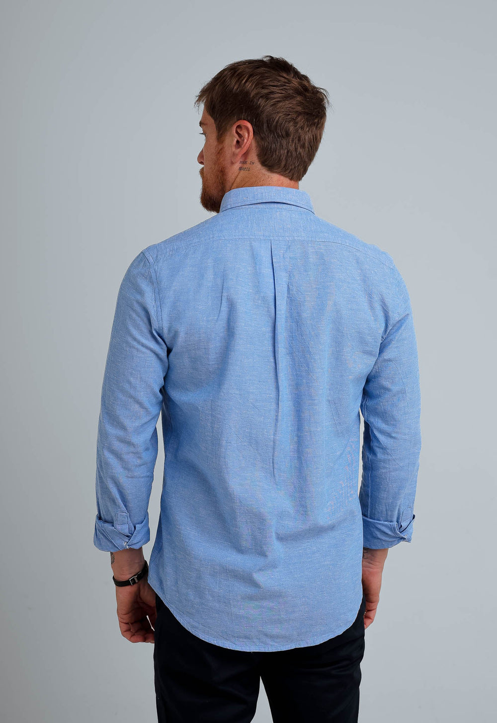 Camisa RL Linho Manga Longa Custom Fit - Henri Store