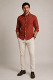 Camisa RL Linho Manga Longa Custom Fit - Henri Store