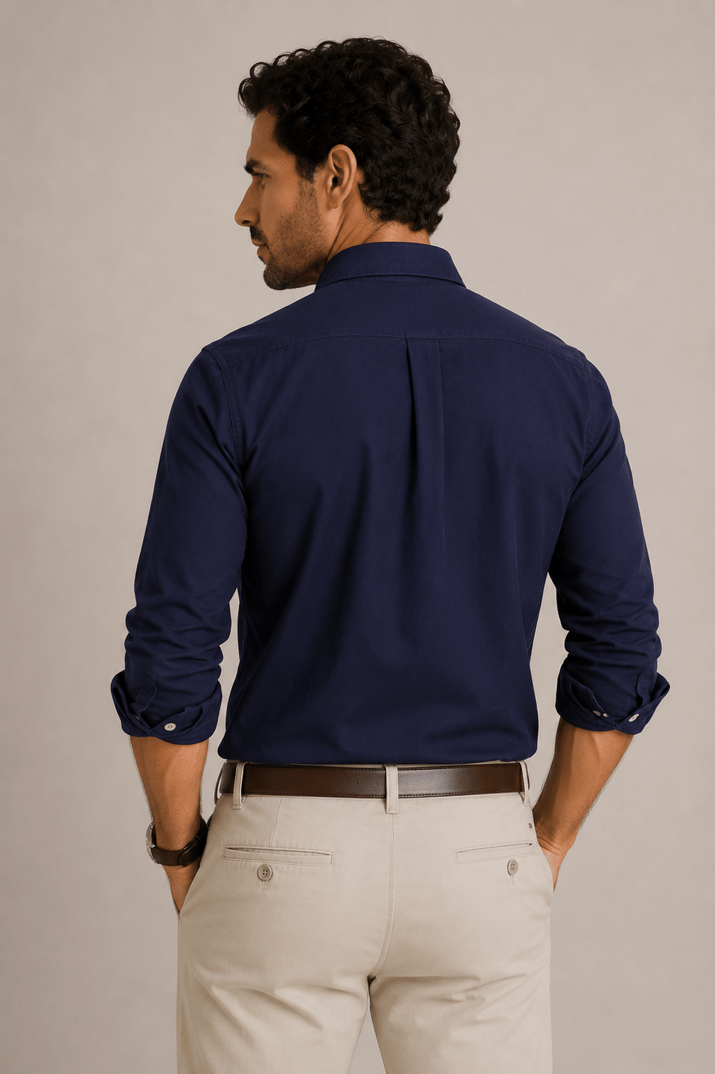 Camisa RL Linho Manga Longa Custom Fit - Henri Store