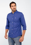 Camisa RL Lisa Custom Fit Manga Longa Poney Cor Unica - Henri Store
