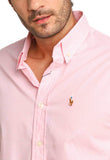 Camisa RL Manga Curta Custom Fit Rosa Xadrez Ponei Colorido - Henri Store