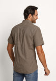 Camisa RL Manga Curta Custom Fit Xadrez Bege Poney Rosa - Henri Store