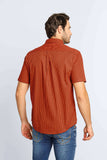 Camisa RL Manga Curta Xadrez Vermelho Coral Poney Azul - Henri Store