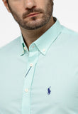 Camisa RL Manga Longa Custom Fit Verde Xadrez Ponei Marinho - Henri Store
