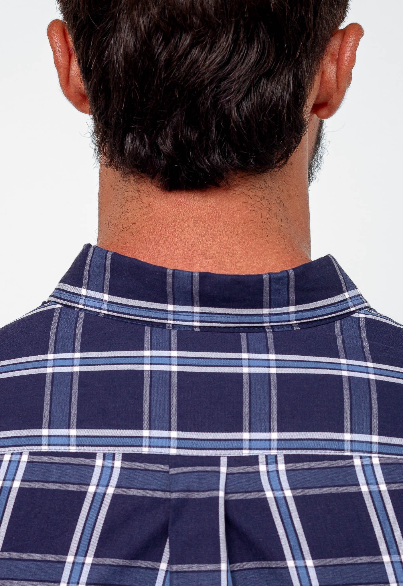 Camisa RL Manga Longa Custom Fit Xadrez Azul - Henri Store
