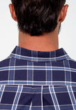 Camisa RL Manga Longa Custom Fit Xadrez Azul - Henri Store