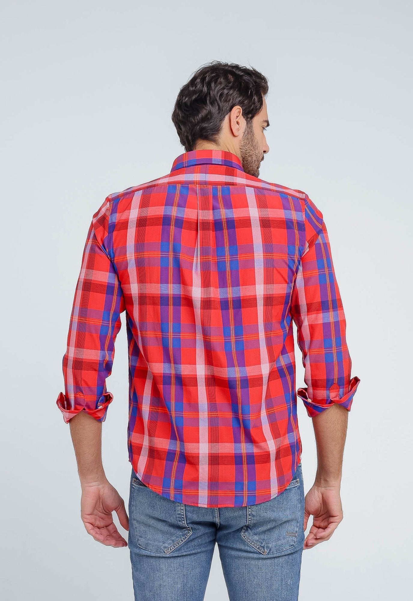 Camisa RL Manga Longa Custom Fit Xadrez - Henri Store