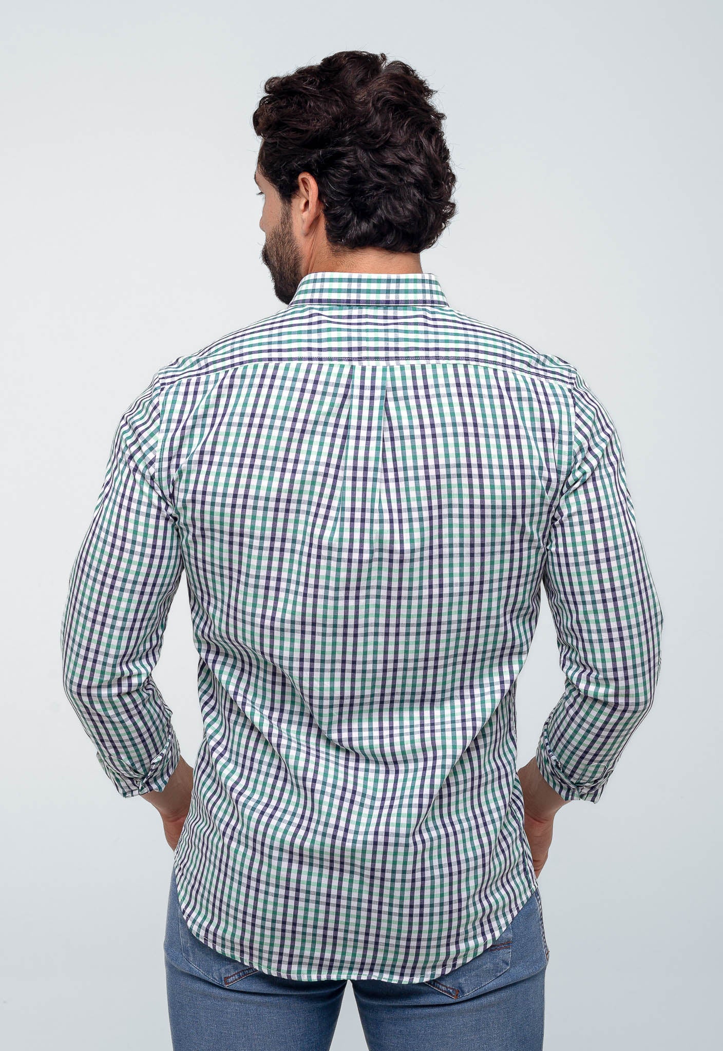 Camisa RL Manga Longa Custom Fit Xadrez - Henri Store