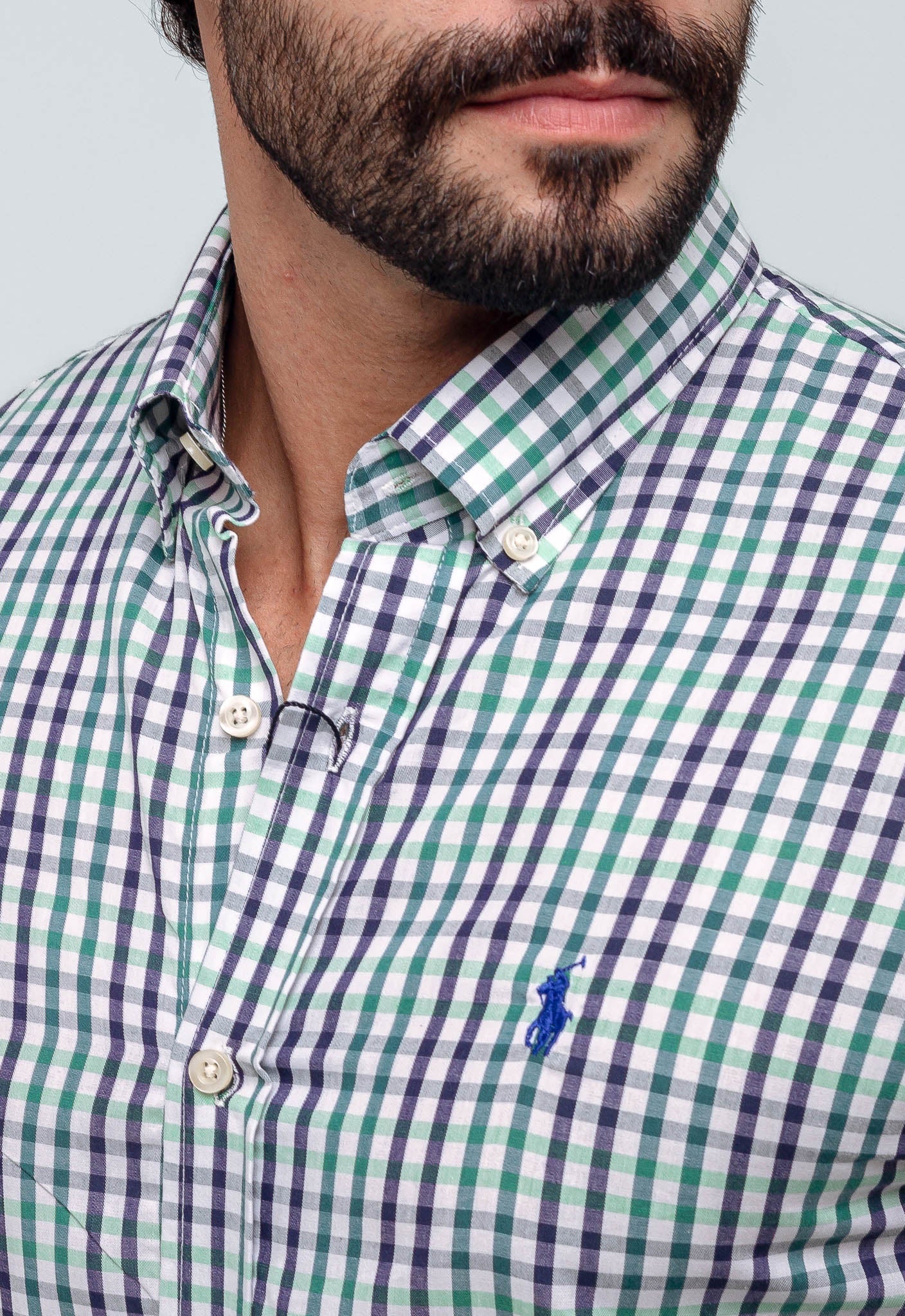 Camisa RL Manga Longa Custom Fit Xadrez - Henri Store