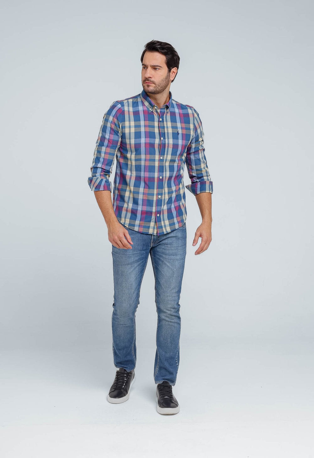 Camisa RL Manga Longa Custom Fit Xadrez - Henri Store