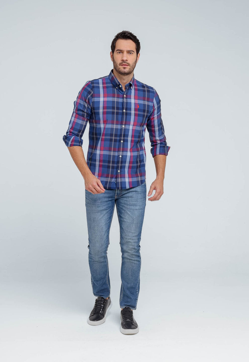 Camisa RL Manga Longa Custom Fit Xadrez - Henri Store