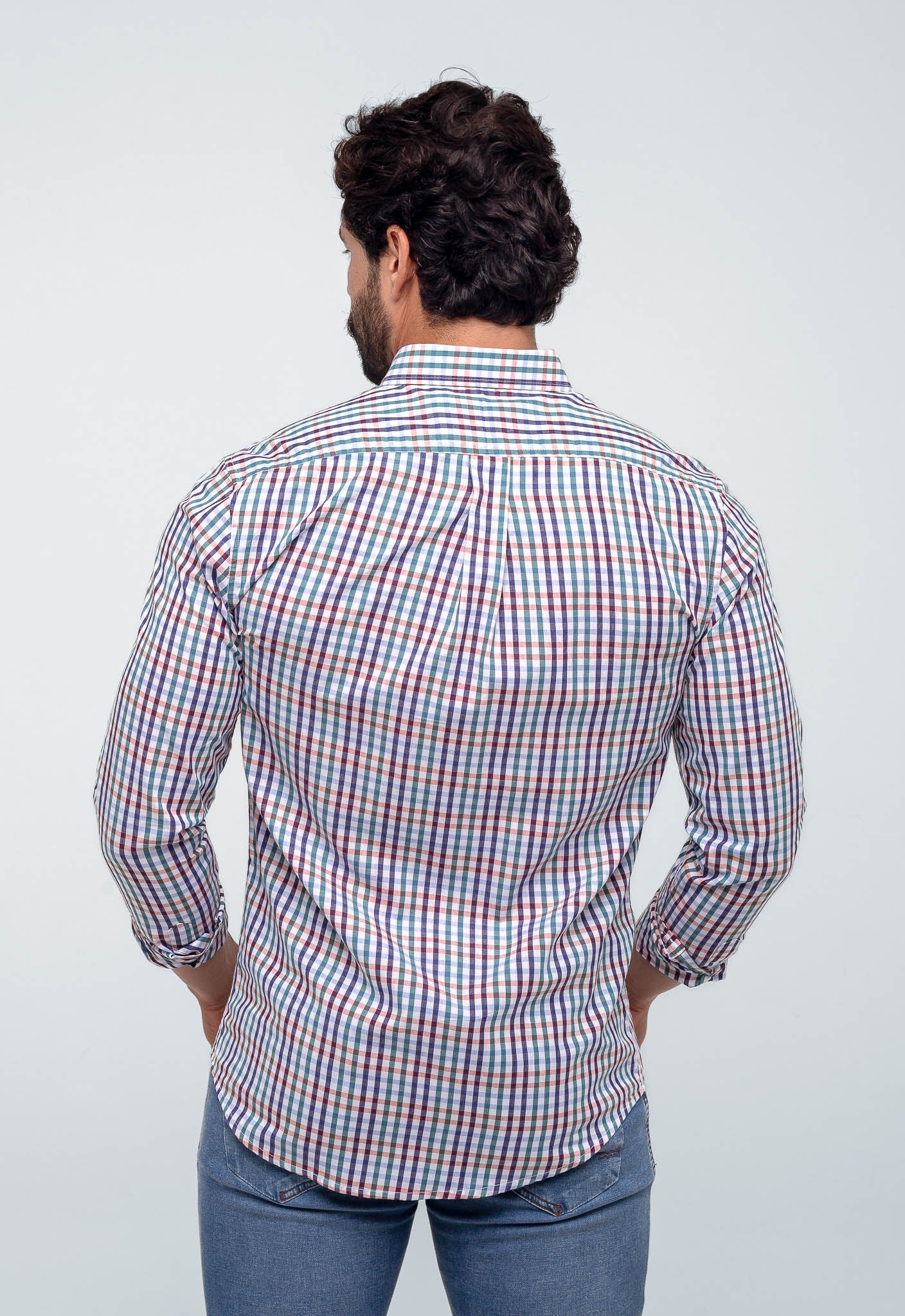 Camisa RL Manga Longa Custom Fit Xadrez - Henri Store