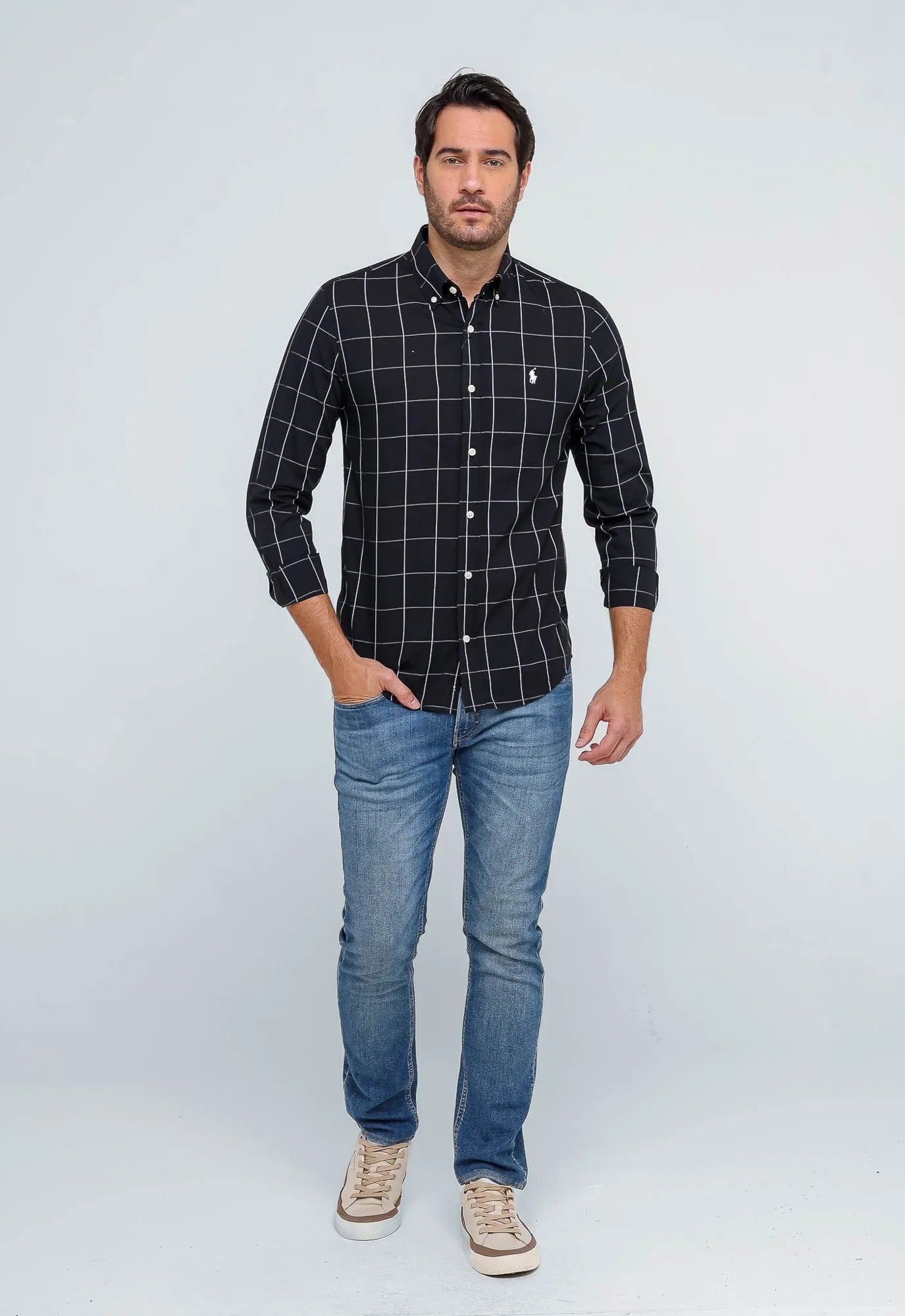Camisa RL Manga Longa Quadriculado Xadrez - Henri Store