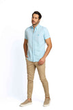 Camisa RL Mc Custom Fit Azul Claro Ponei Azul - Live - Henri Store