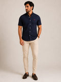 Camisa RL Mc Marinho Lisa Com Poney Vermelho - Henri Store