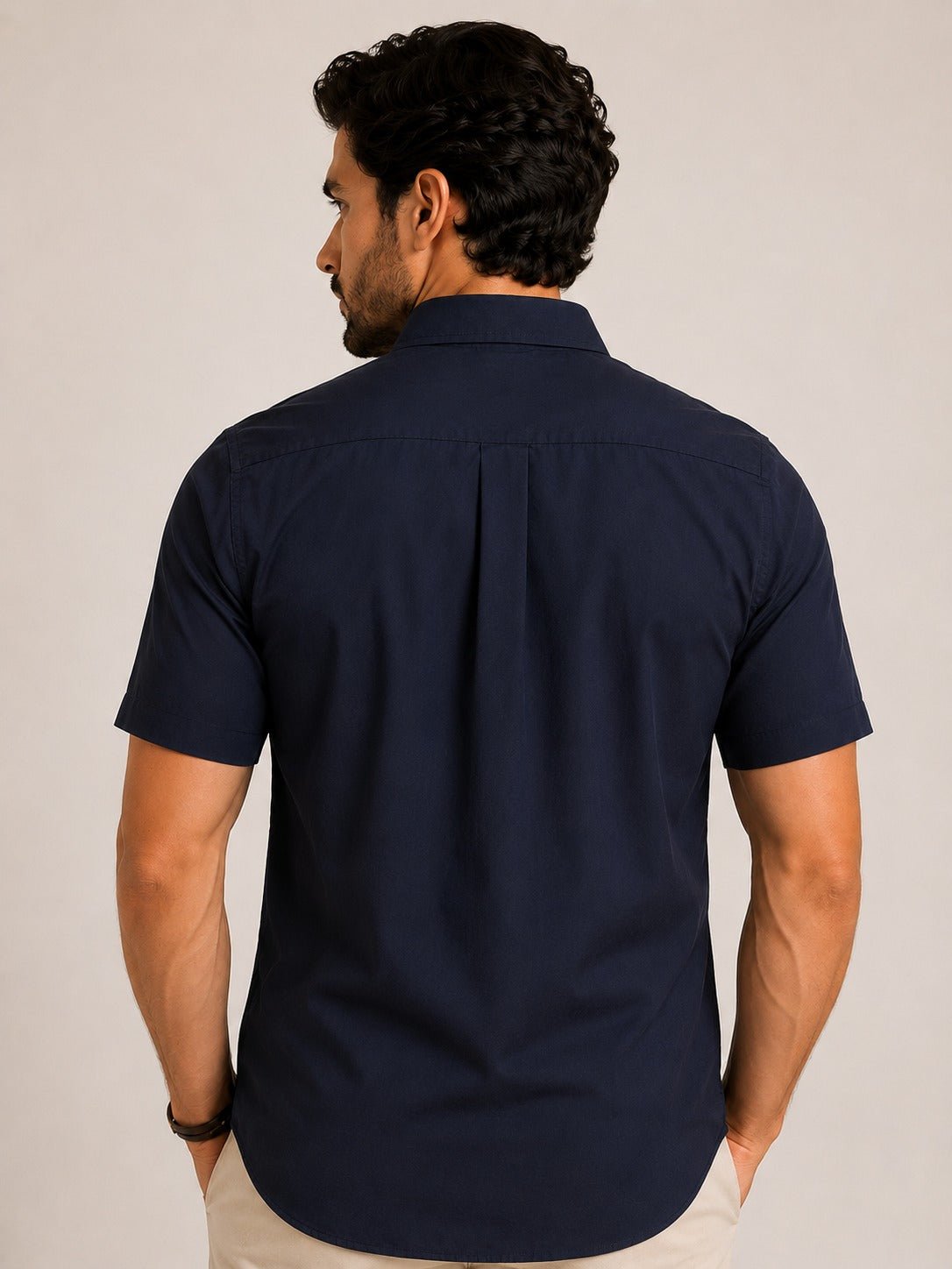 Camisa RL Mc Marinho Lisa Com Poney Vermelho - Henri Store