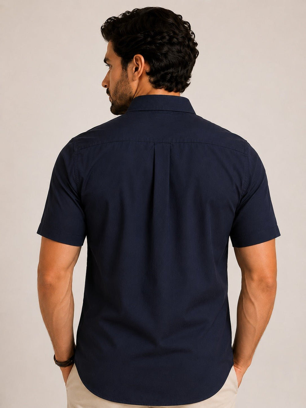 Camisa RL Mc Marinho Lisa Com Poney Vermelho - Henri Store