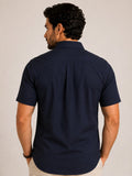 Camisa RL Mc Marinho Lisa Com Poney Vermelho - Henri Store