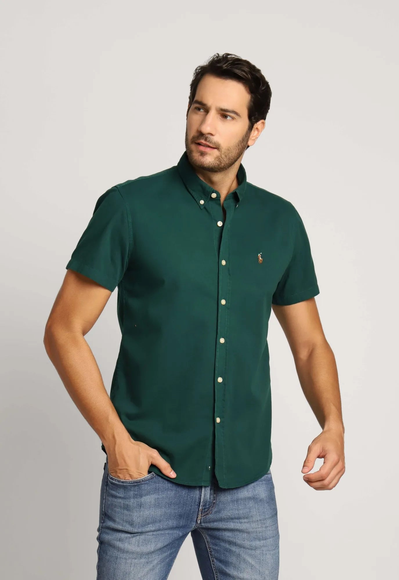 Camisa RL Mc Oxford Ponei Colorido - Henri Store