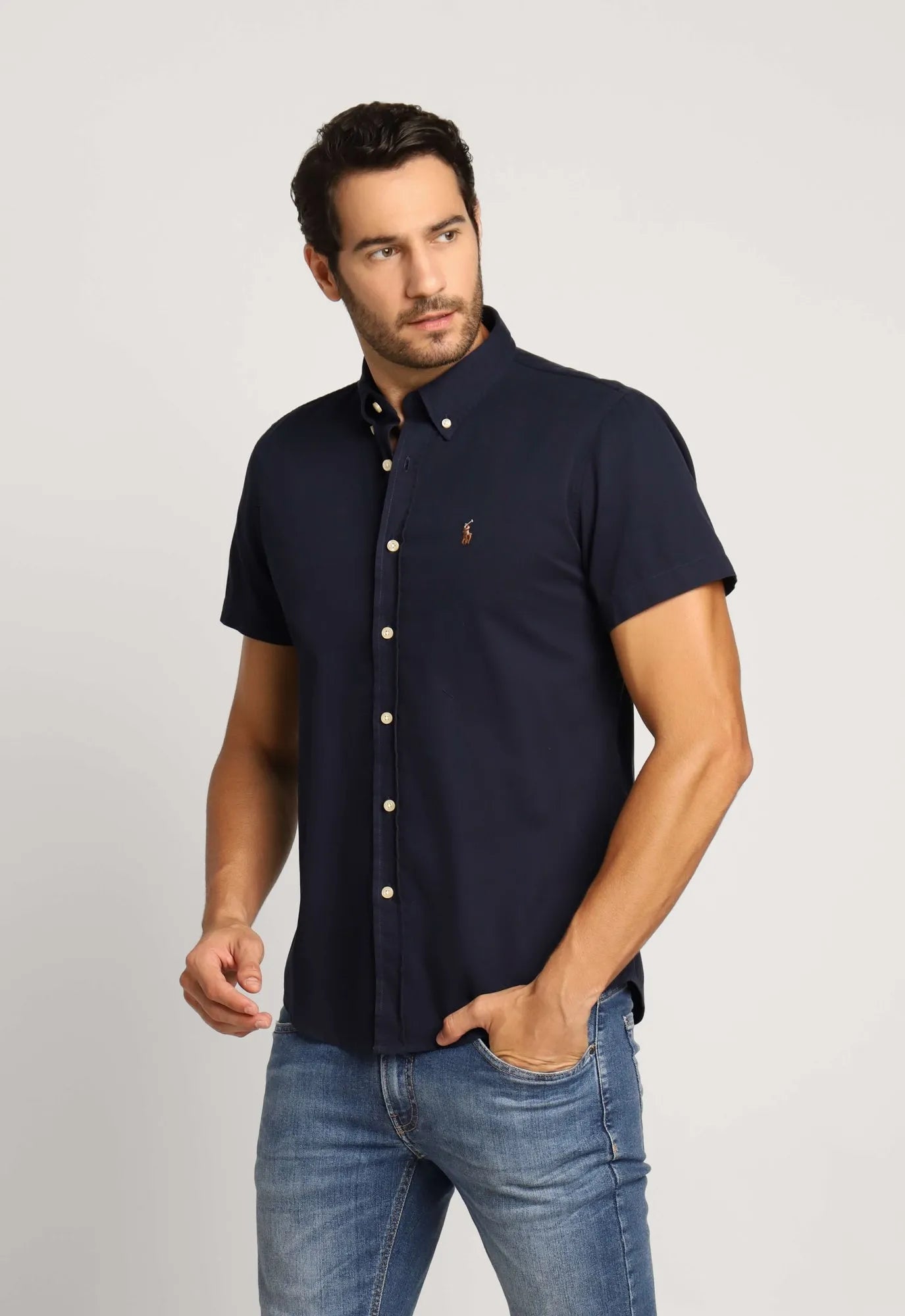 Camisa RL Mc Oxford Ponei Colorido - Henri Store