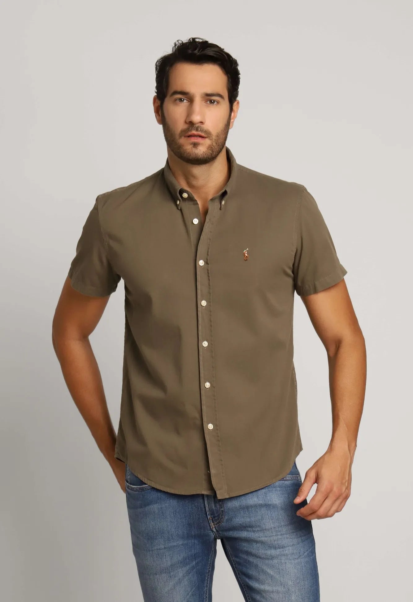 Camisa RL Mc Oxford Ponei Colorido - Henri Store