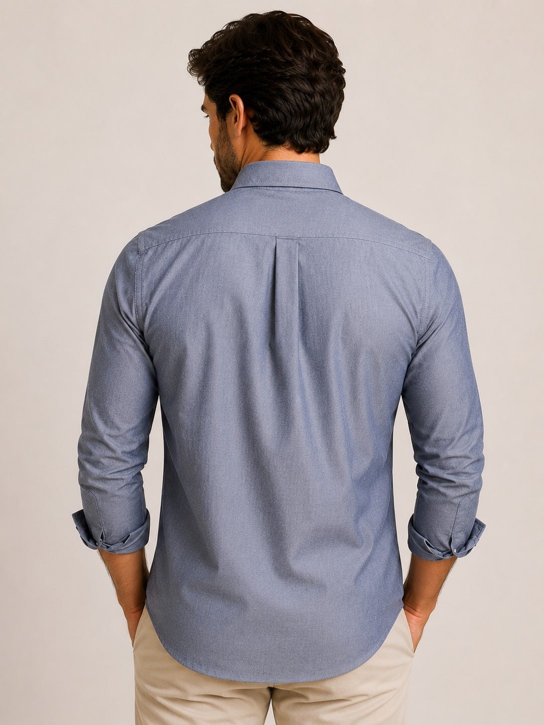 Camisa RL Ml Slim Fit Cinza / Small Poney Rosa - Henri Store