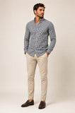 Camisa RL Ml Xadrez Bege/Preto Poney Colorido - Henri Store