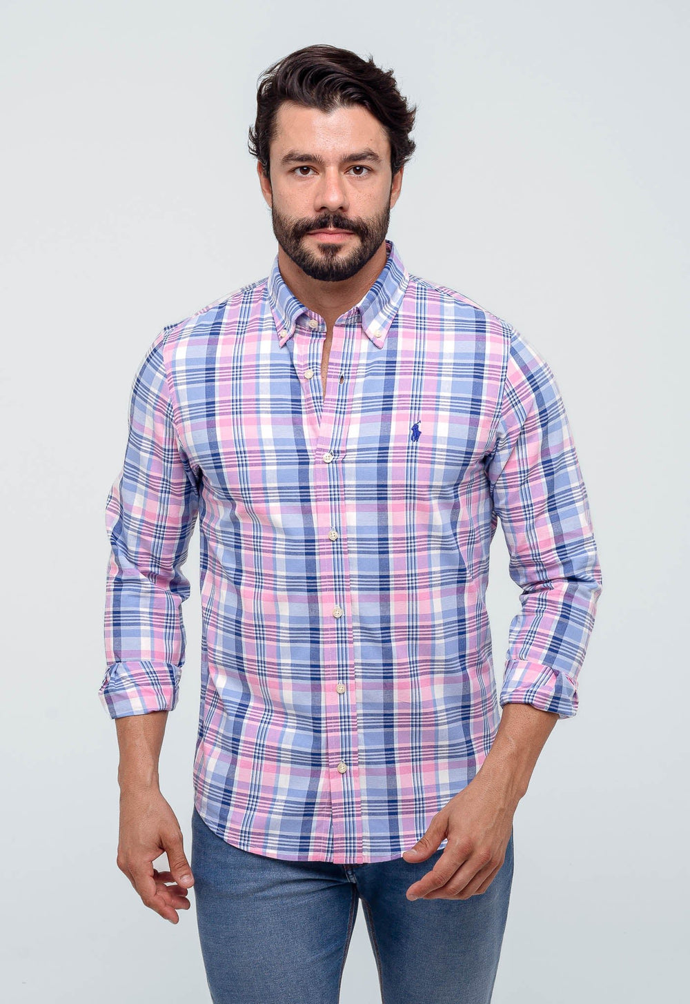 Camisa RL Ml Xadrez Custom Fit - Henri Store
