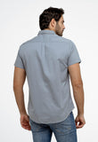 Camisa RL Oxford Cinza / Small Poney Roxo Mc - Henri Store