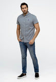 Camisa RL Oxford Cinza / Small Poney Roxo Mc - Henri Store