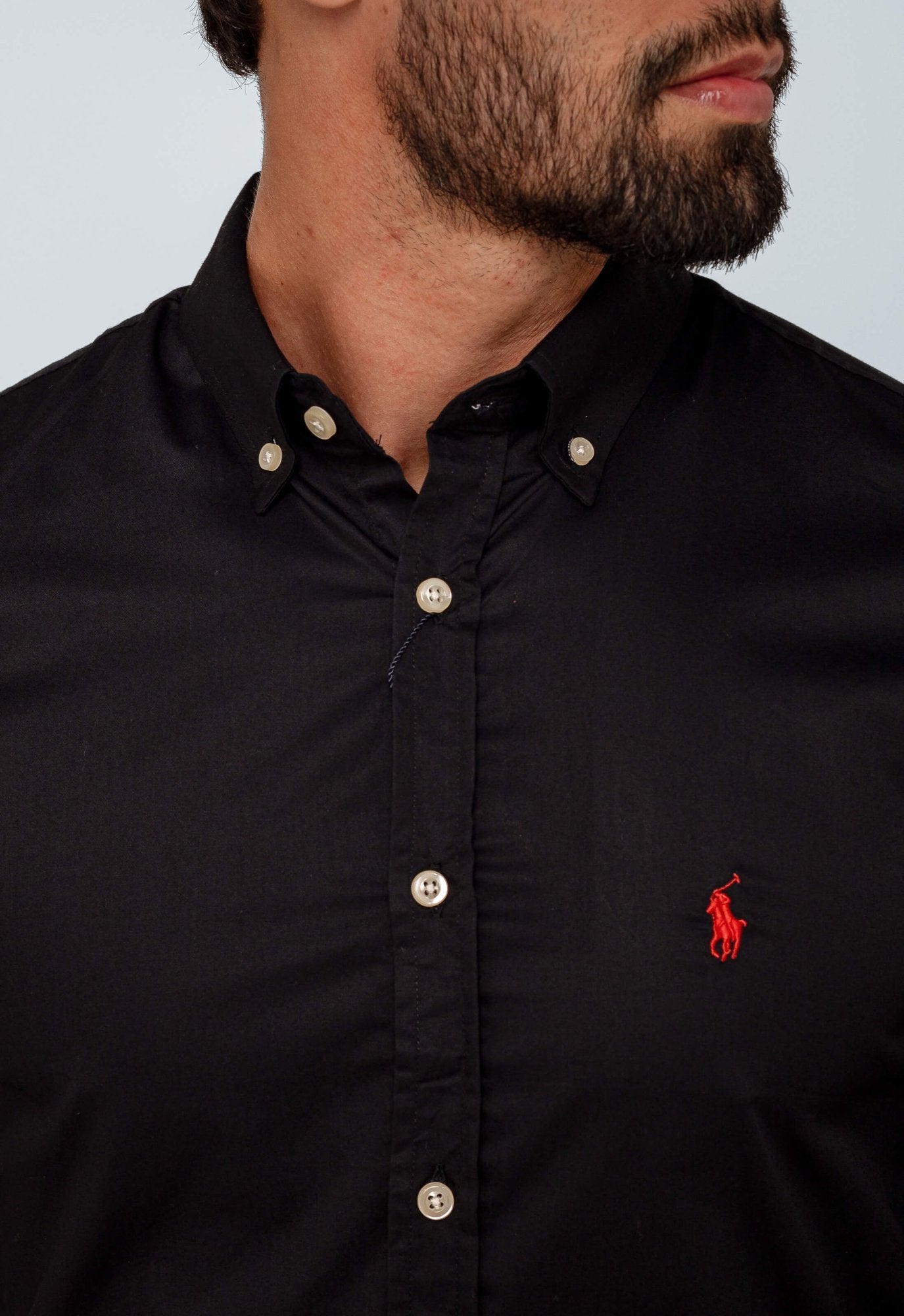 Camisa RL Preto Poney Vermelho - Henri Store