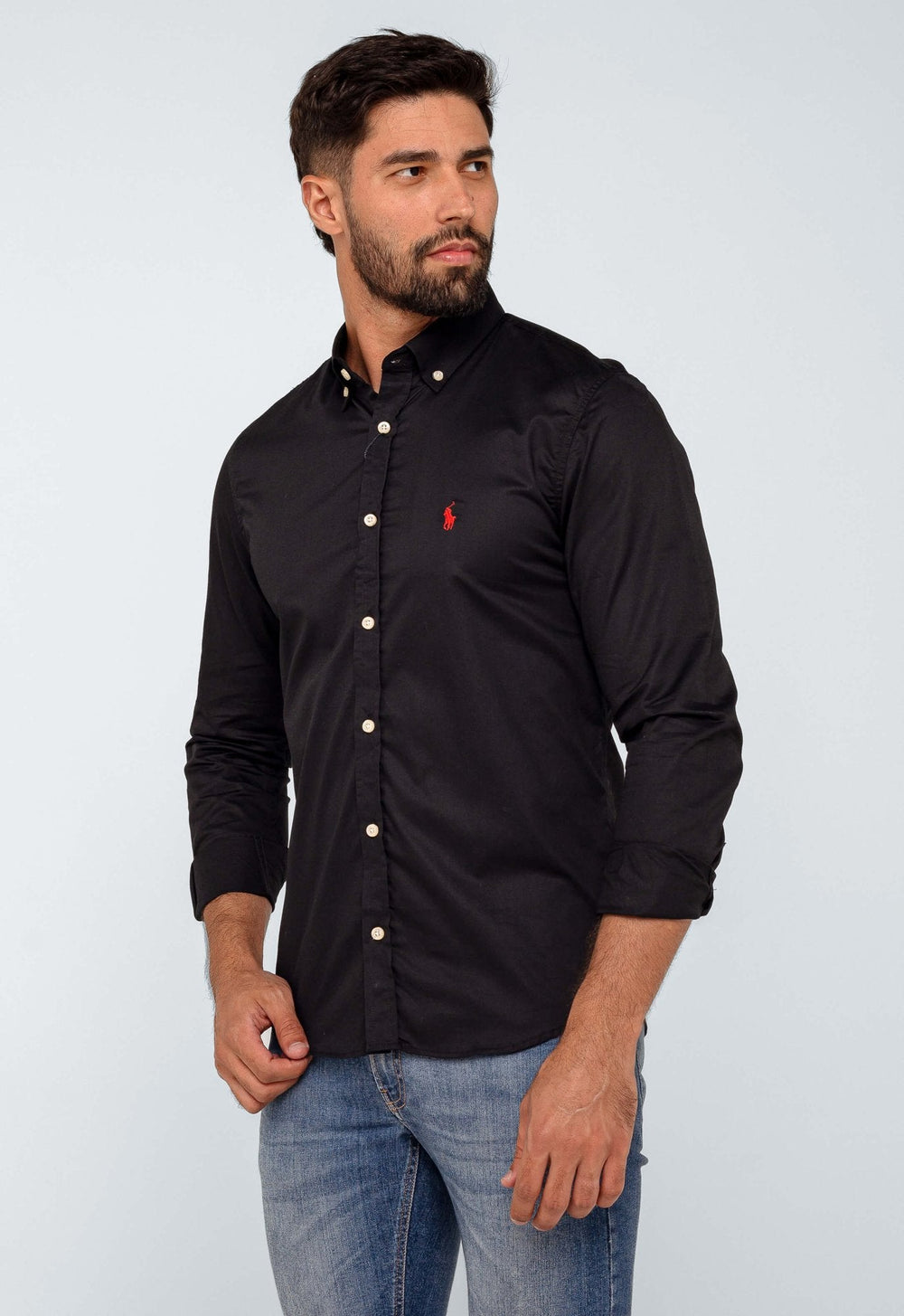 Camisa RL Preto Poney Vermelho - Henri Store